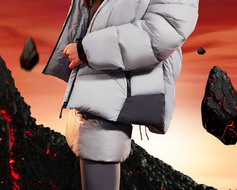 Camel Volcano PRO Goose Down Jacket Dilireba Same Style Unisex Thickened Hooded Down Coat M35CR07101 12