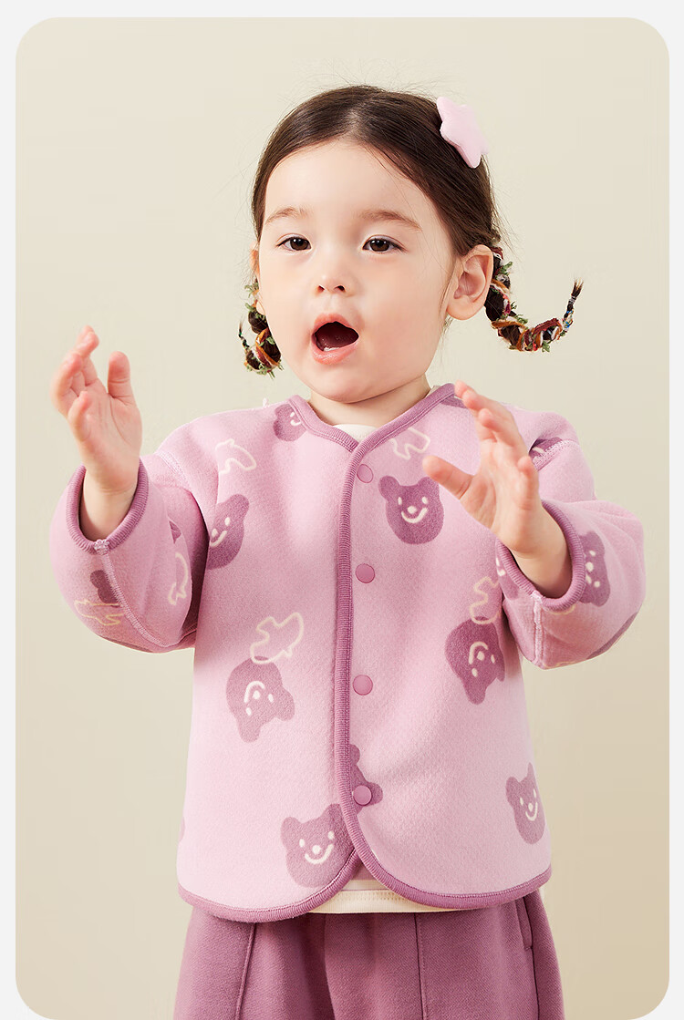 Minibala Unisex Baby Lamb Wool Thickened Coat 2025 Autumn Winter [Reversible] 9