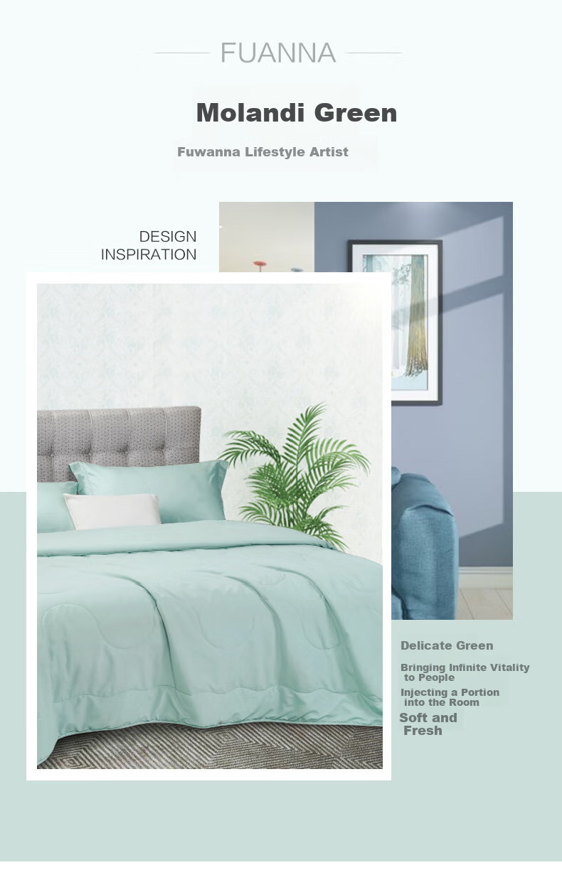 FUANNA Summer Cooling Quilt, Washable Single Bed Air Conditioning Blanket, Student Dormitory Blanket without Duvet Cover, Summer Quilt, 2 Jin (1 Kg), 152x210cm 2