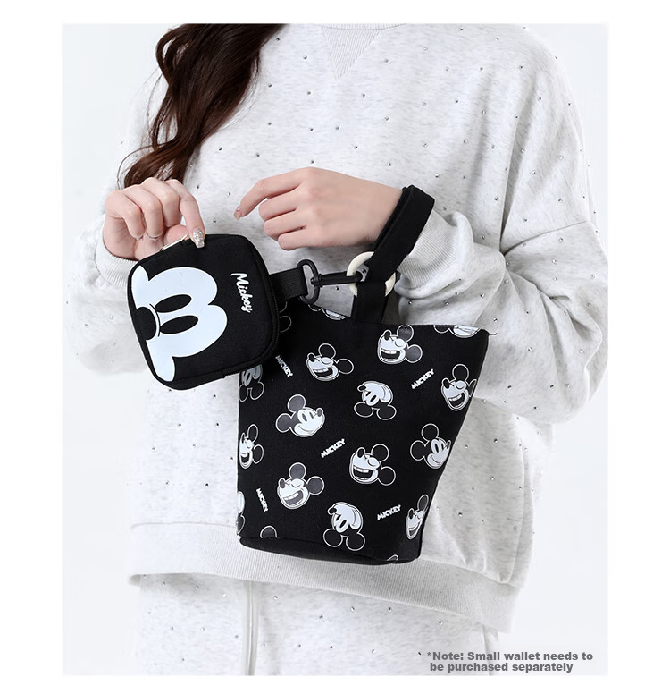 Disney Handbag, Women's Bag, Stitch Denim Canvas Bucket Bag, Cute Girls' Purse, Birthday Gift for Girls 11
