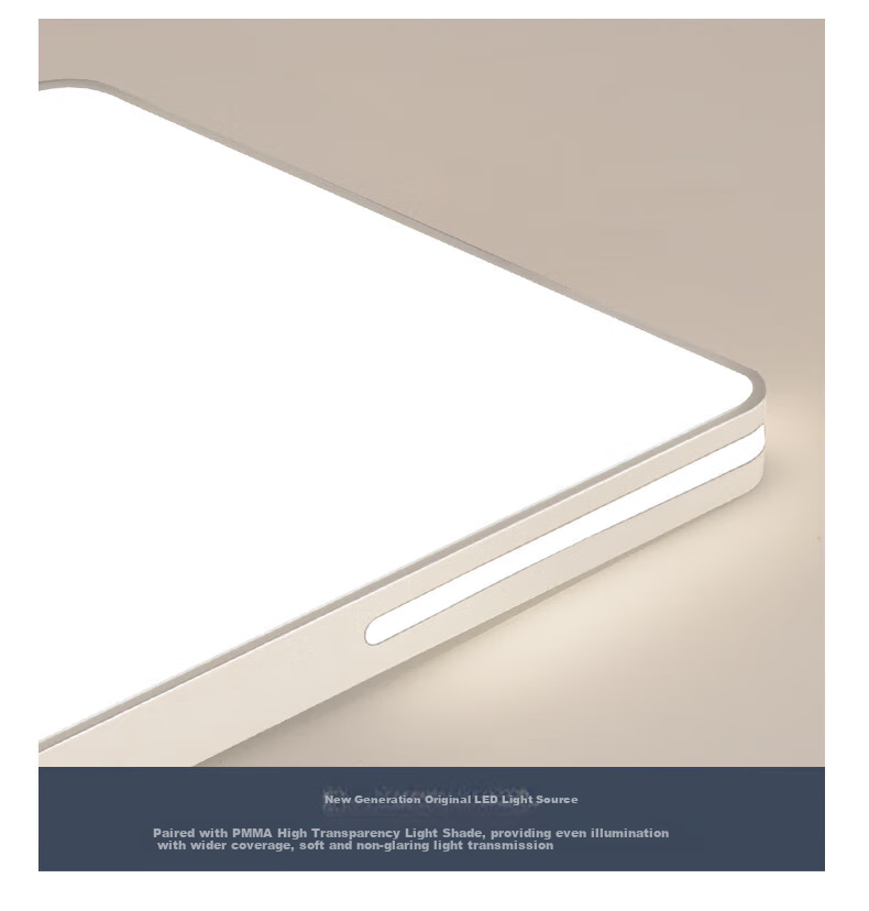 MICOE Full-Spectrum Eye-Protecting LED Ceiling Light, High Color Rendering Living Room Lamp, Modern Minimalist Lighting Fixture, Baiyu Series 11