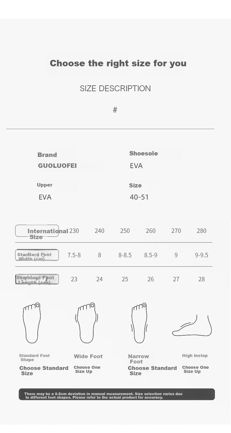 GUOLUOFEI Thick-Soled Slip-On Sandals for Men And Women, Summer Indoor Home Wear, Height-Increasing, Extra Large Size, Couple Slippers, Navy Blue, Size 40-41 10