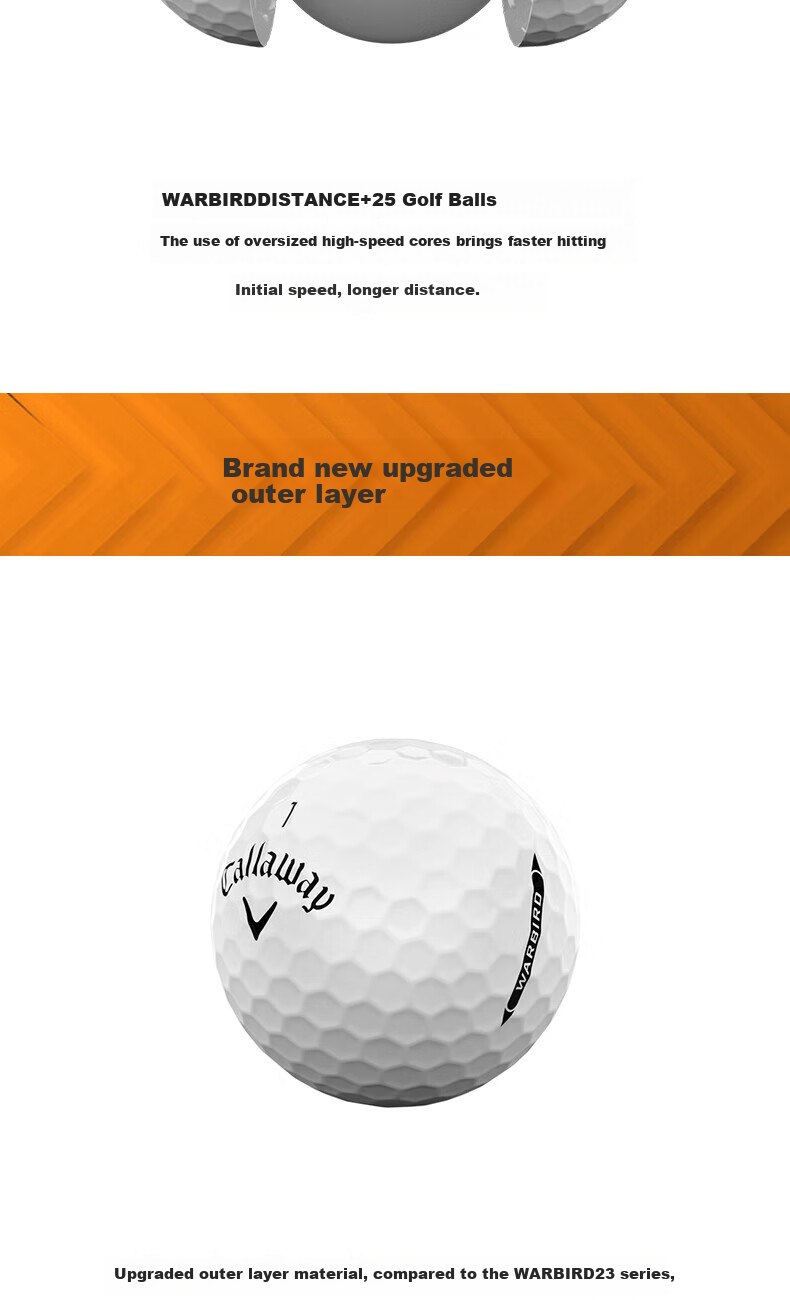 Callaway Golf Warbird Two-Piece Driver, Long-Distance Second Shot Club, New Model 2