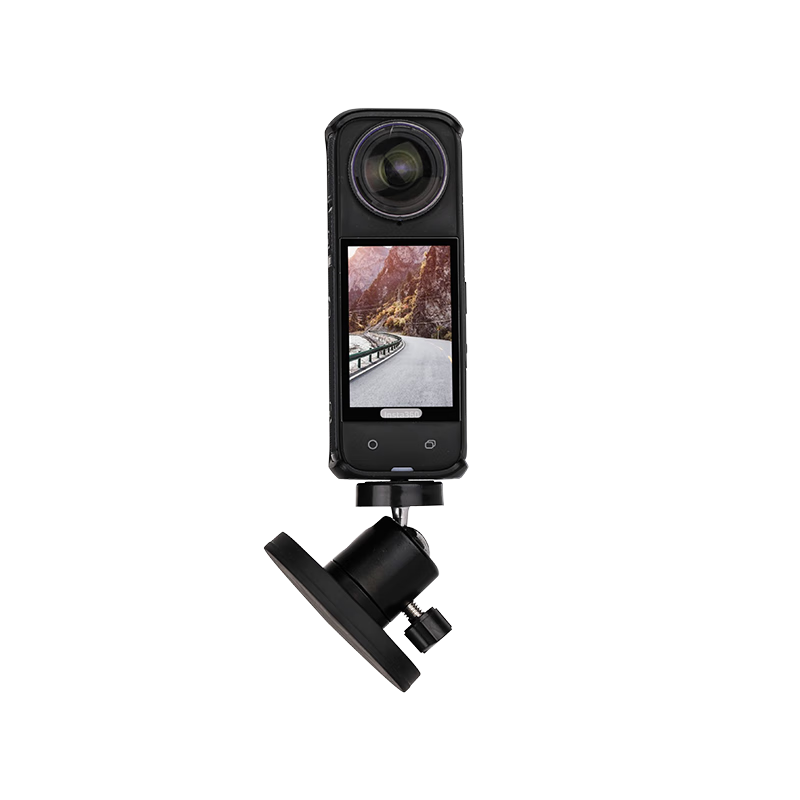 Qiye Car Magnetic Base Stand, Suitable for Yingshi Insta360 X5 Panoramic Camera, Insta X4 Accessories, Gimbal, Omnidirectional X3, Outdoor X2, Center Console Dashboard