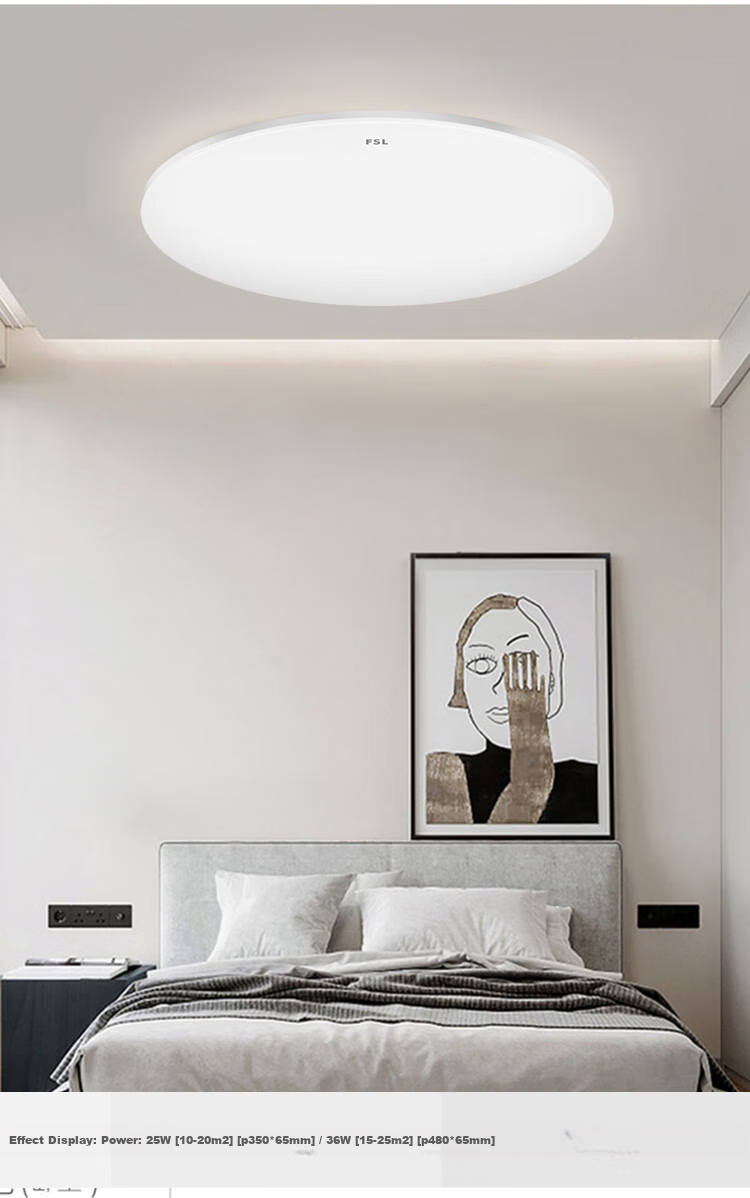 Foshanzhaoming Living Room LED Ceiling Light, Antibacterial And Formaldehyde-Removing, High Color Rendering 95 Eye-Protection Lighting Fixture, 144W Smart Thin Silver 6