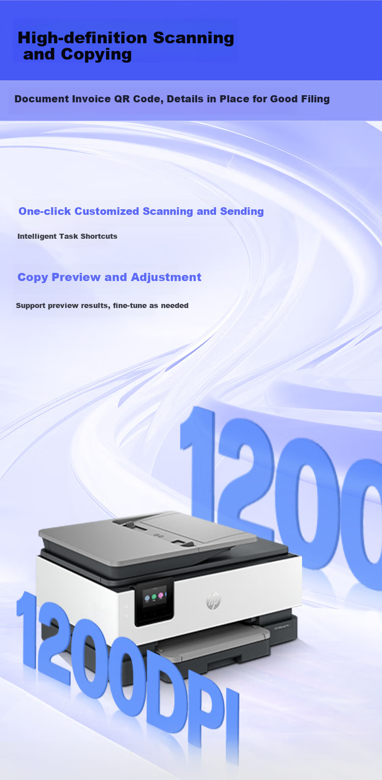 HP 8120 All-In Color Multifunction Printer (High-Speed Duplex Printing, WeChat Printing, Star Model) 7