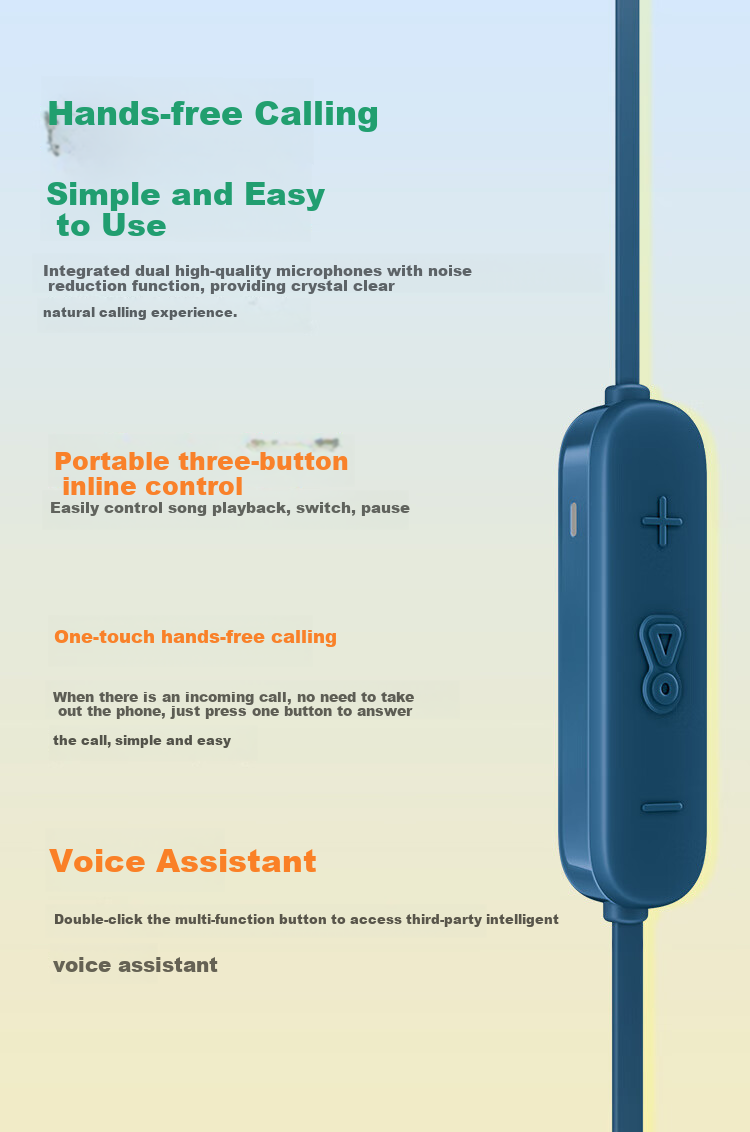 JBL TUNE 135BT Bluetooth Wireless Earphones, Neckband-Style Sports Headphones, Wireless Stereo Headphones Suitable for Apple Devices, Blue 7