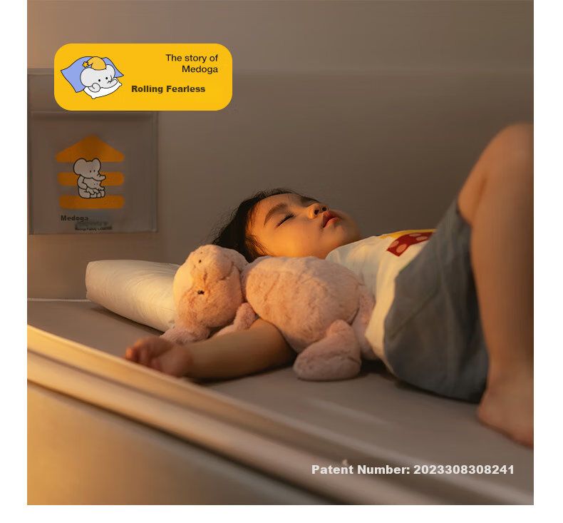 MEDOGA [Pro1] Class A Baby Anti-Fall Mosquito Net Bed Guard, 1.5x2 Meters, for Home Use, Light Beige, with Reinforced Frame 13