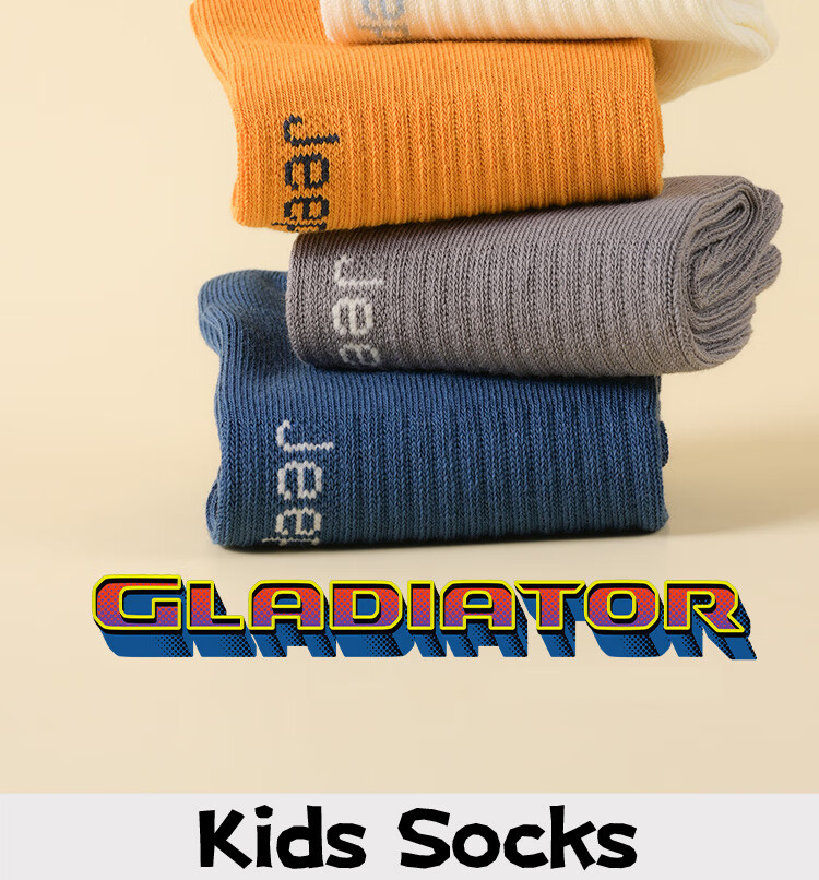 Jeep Kids Boys 100% Cotton Mid-Calf Socks Autumn Winter Antibacterial Odor-Resistant Versatile Socks for Boys Age 10 9