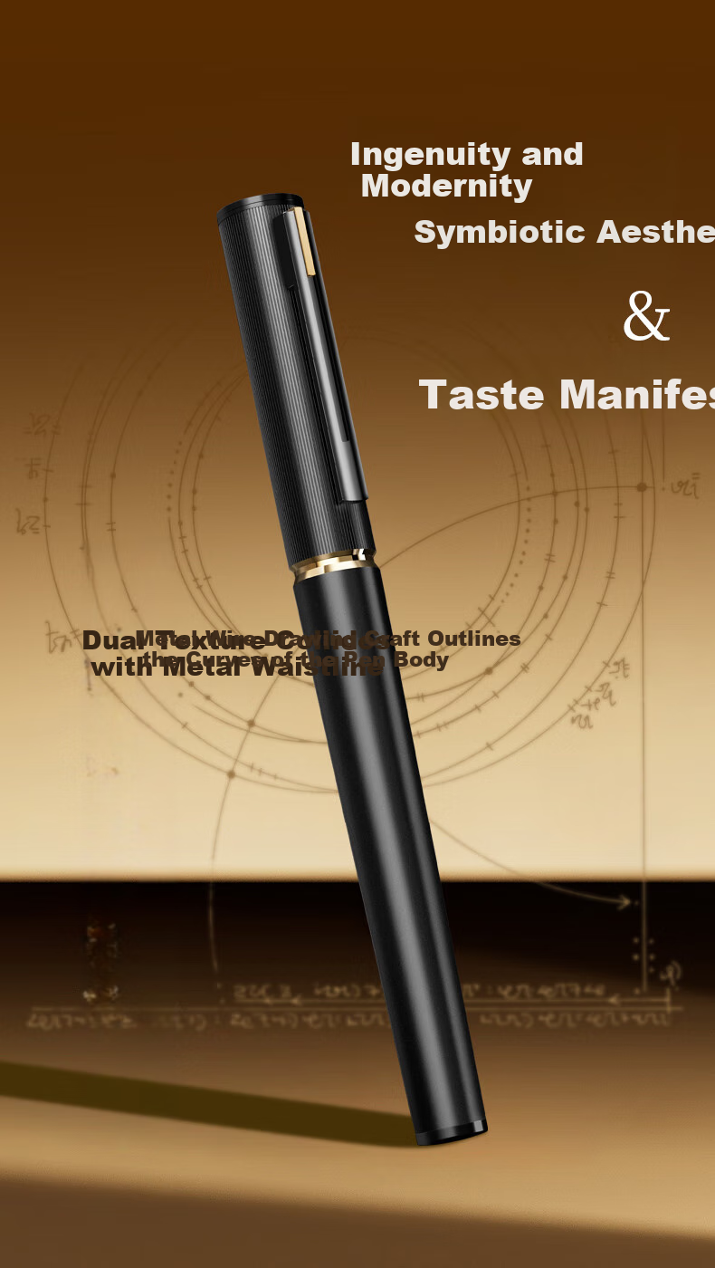 HERO Fountain Pen, Zhenrong Series Light Luxury 10K Gold Pen, Black And Gold Ink Gift Box, High-End Signature Pen for Men, Leaders, Teachers, Birthday Gift 7