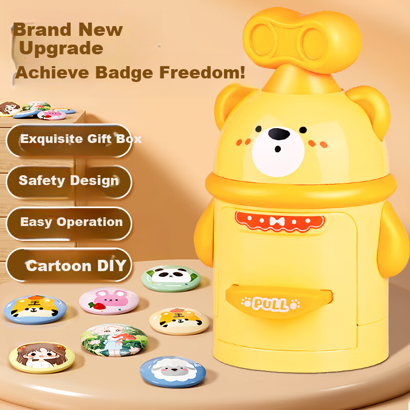 Feibei Children's Handmade DIY Badge Maker, Kindergarten And Elementary School Student Birthday Gift, Girls' Toy for Ages 7-14 2