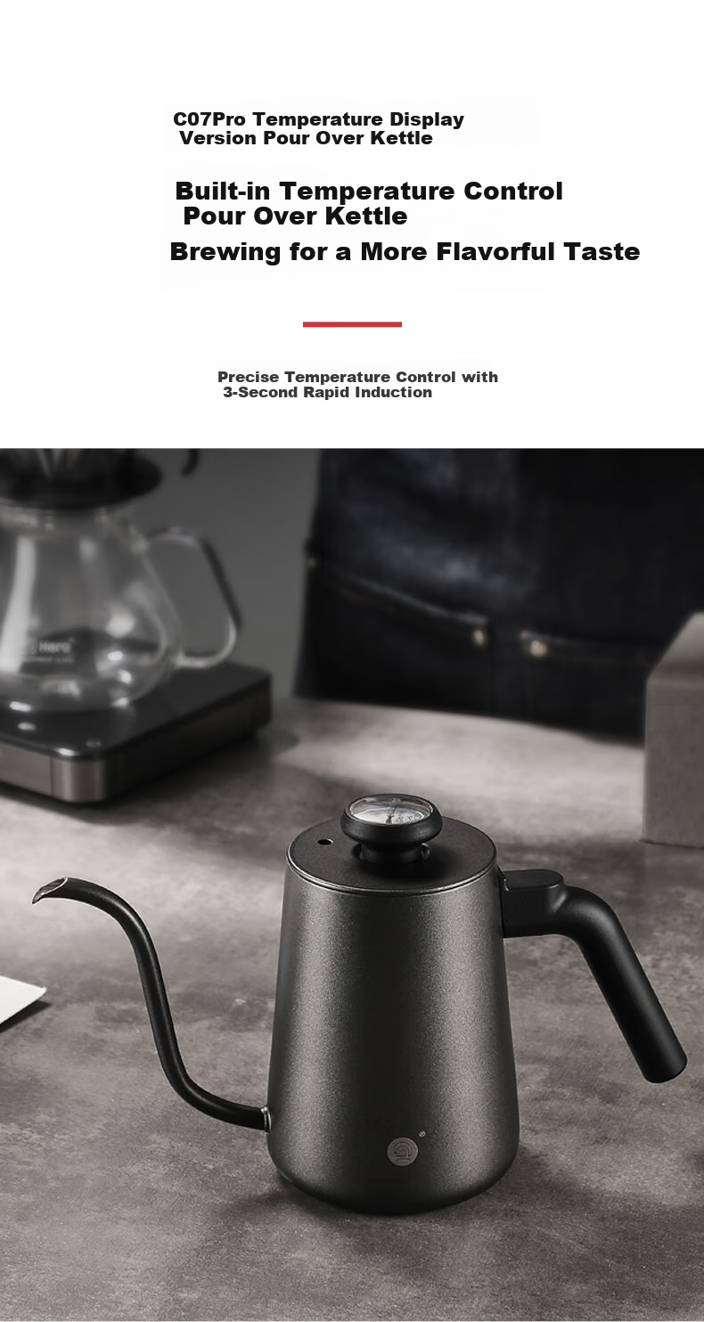 Hero Professional Pour-Over Coffee Set with Grinder, Coffee Cup, Hand-Ground Coffee, 8-Piece Set, Pour-Over Gift Box Present 8
