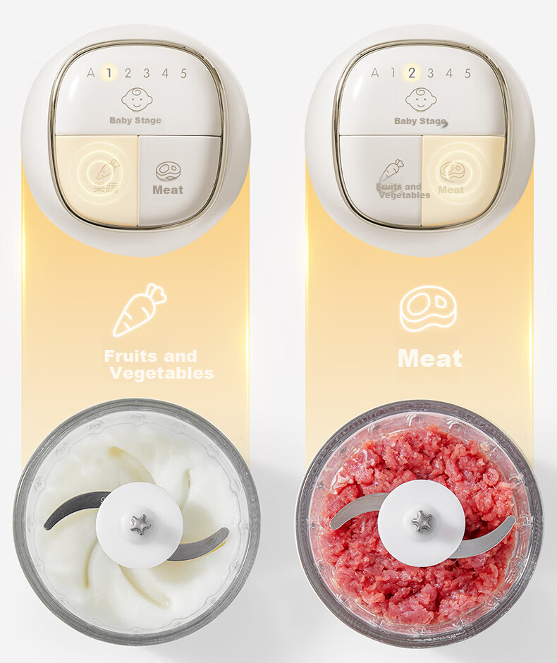 SUPOR Baby Food Processor, Puree Maker for Different Age Groups, Baby Food Preparation Machine, Baby Food Tool with 8 Blades And Single Cup, Single Blade, FB16A 12
