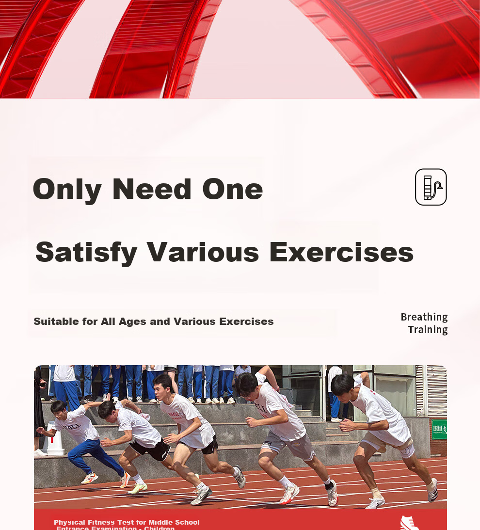Mdikawe Breath Dumbbell Weight, Middle School Entrance Exam Abdominal Trainer, Lung Capacity Vest, Face Slimming Core Exercise Fitness Equipment, Pink 8