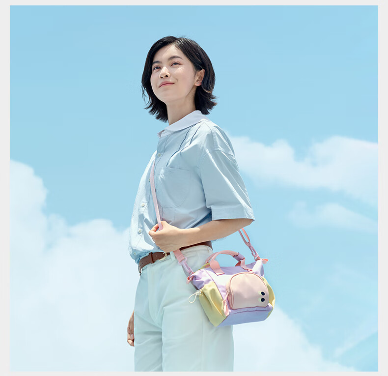 SHUKIKU Rainbow Candy Mommy Mini Tote Bag Outdoor Kids Crossbody Handbag Sea Salt Apple One Size 16