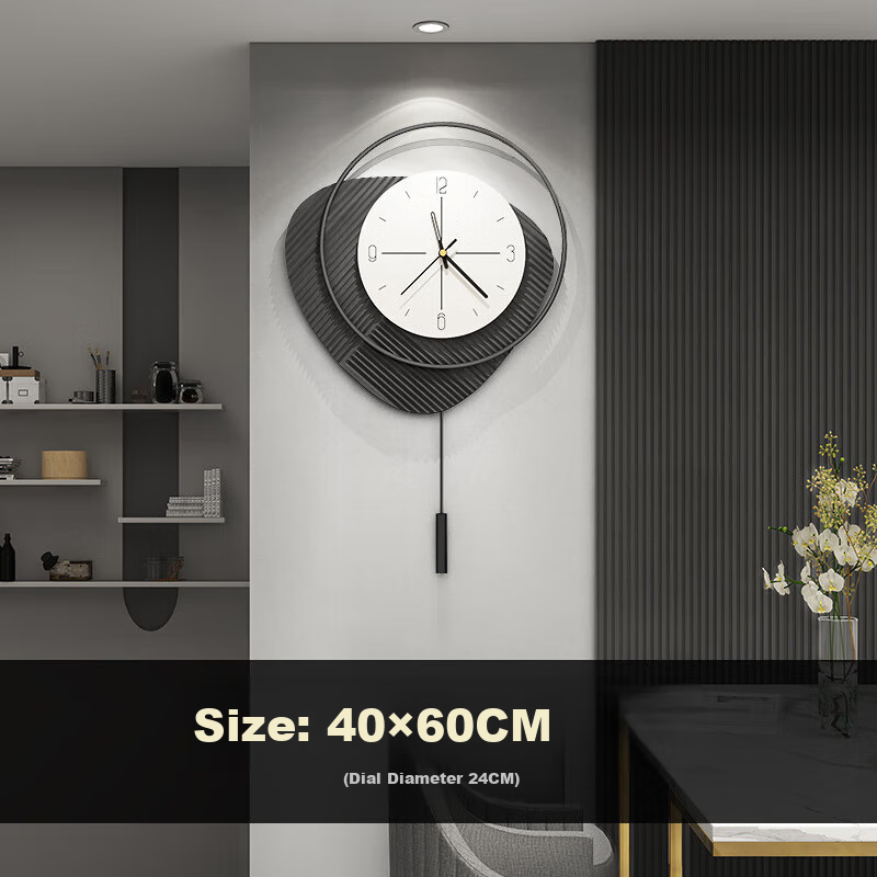 Momen Wall Clock, Living Room Modern Minimalist Creative Personalized Light Luxury Nordic Internet-Famous Home Fashion Wall-Mounted Timepiece