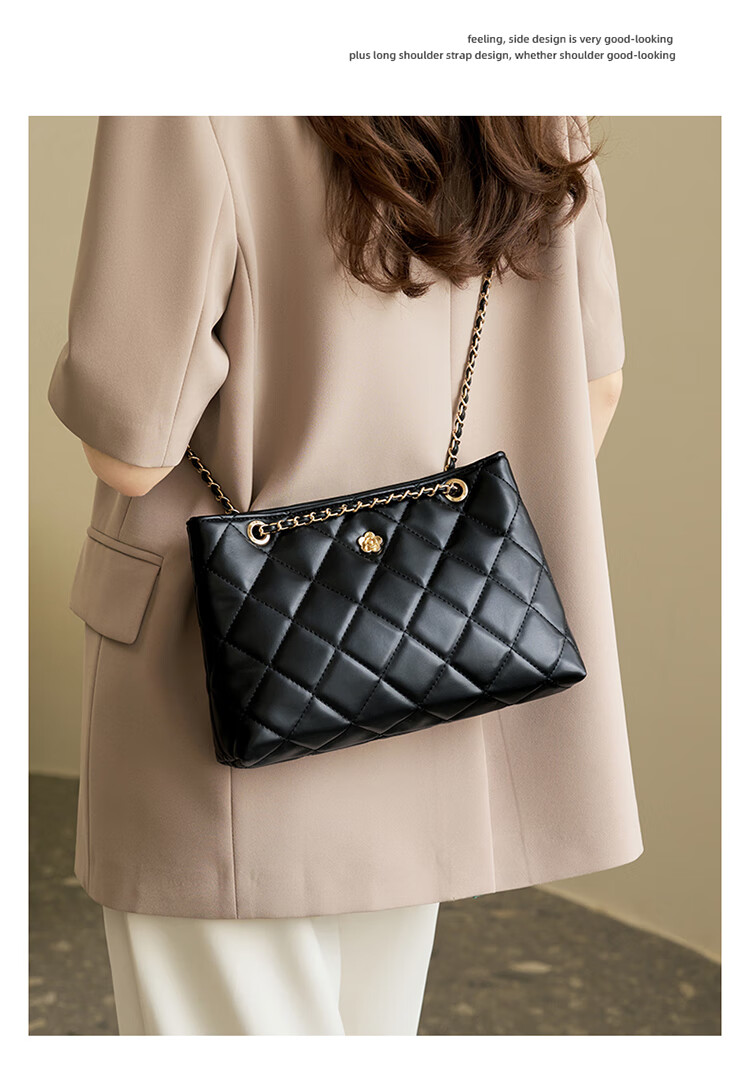 Aokang Women's Handbag, Trendy Diamond Pattern Underarm Bag, Light Luxury Crossbody Shoulder Bag, Birthday Gift for Girlfriend Or Wife 8