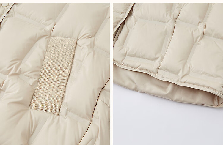 Dme [Puff Lover] 25 Winter Cloud 90% Duck Down Matte Horizontal Knitted Slimming Bread Women's Down Jacket 17