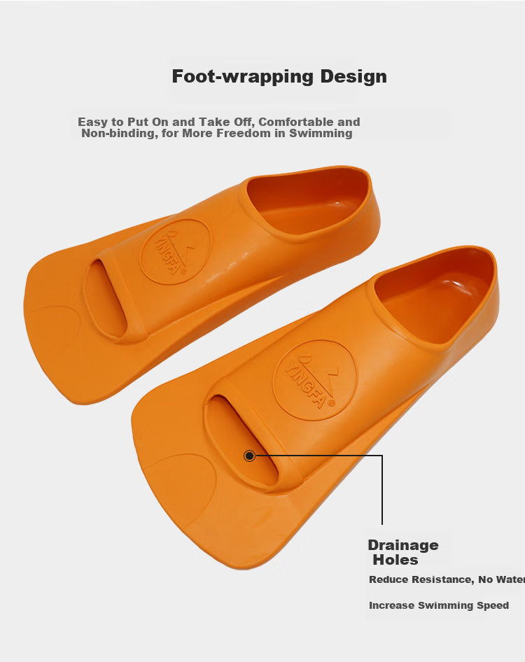 YINGFA Swimming Fins for Children And Adults, Comfortable, Durable, Professional, for Swimming, Snorkeling, Speed Training, Kick Aid, Soft Rubber Flippers 7