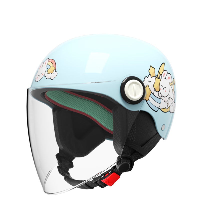 AD3C Certified Kids Electric Bike Helmet for Boys and Girls Ages 3-12, Four Seasons Safety Helmet with Ear Protection, Model 808 Blue