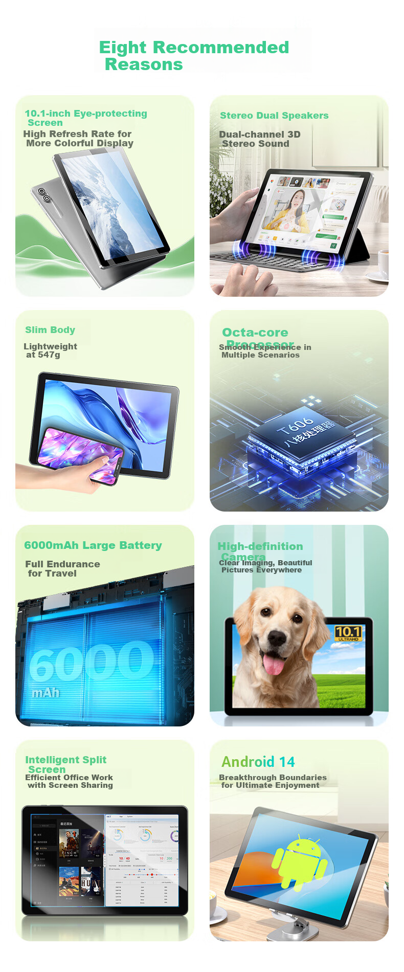 Acer Tablet, Pad 10.1-Inch, 4G All-Network Tablet, Octa-Core, 8GB+256GB, Silver, Hynix Laptop 1