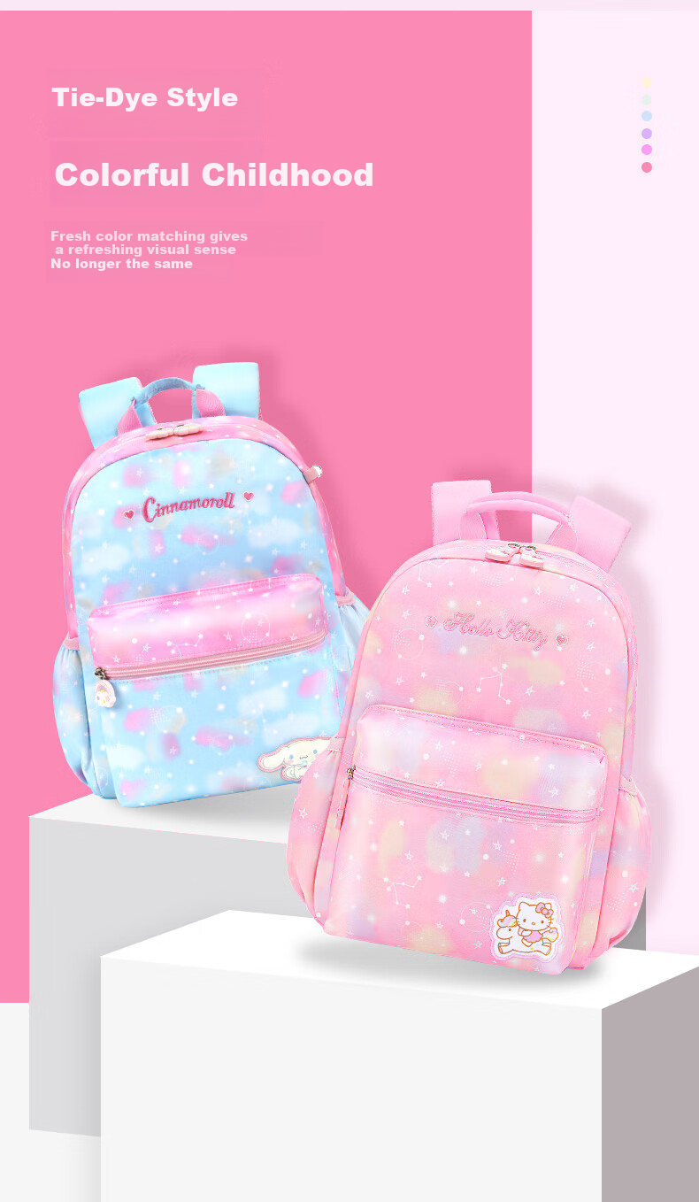 Hello Kitty Backpack for Elementary School Students, Cute Cartoon Backpack for Girls, Children's Schoolbag for Grades 1-3, Cartoon Bag DB96587A Pink 3