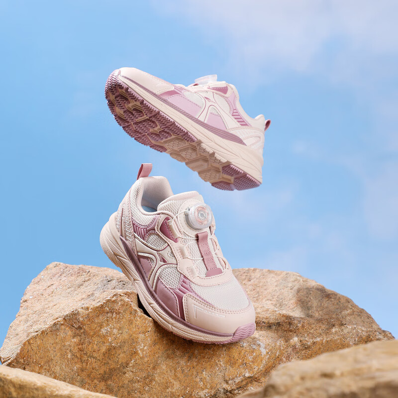 DR·KONG Toddler Shoes Sneakers Autumn Boys And Girls Rotary Buckle Children's Shoes 2B16A3043CW Pink Size 27