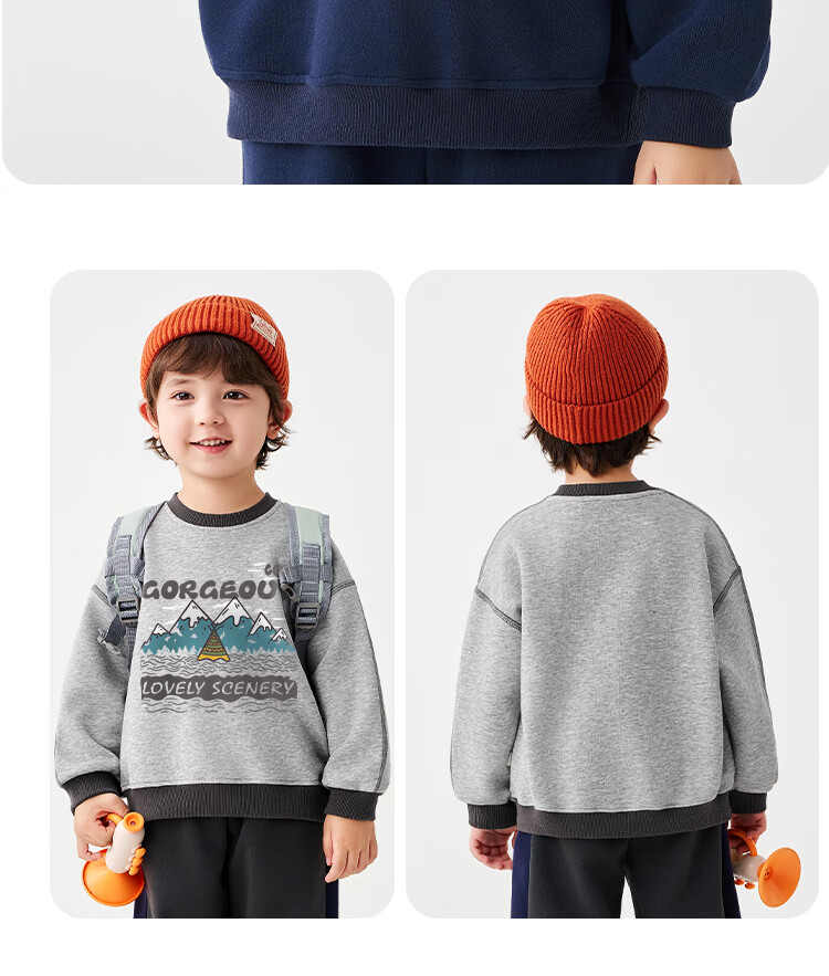 Badibadi Autumn Winter New Baby Toddler Kids Sweatshirt Unisex Casual Fashion Versatile Jacket Red 130 6
