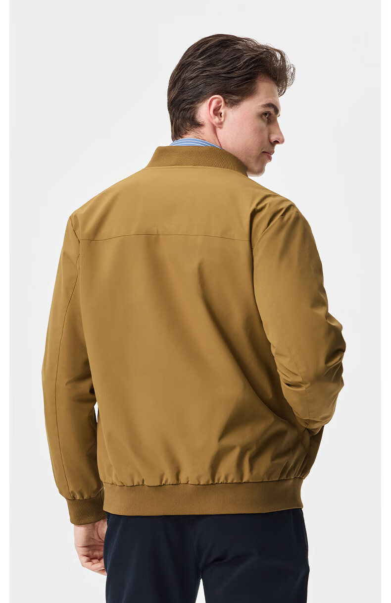 U.S. POLO ASSN. Men's Autumn Business Casual Baseball Collar Jacket High-End Windproof Commuter Coat 9