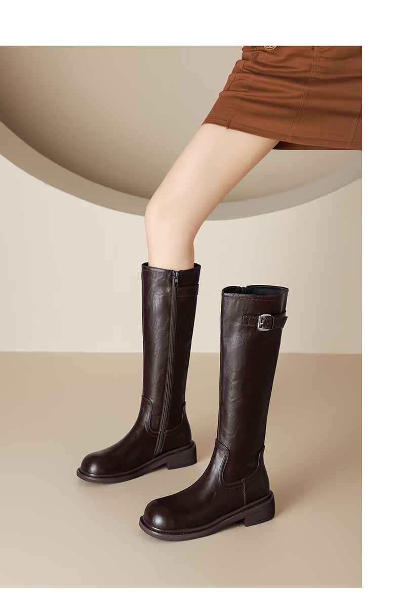 St&Sat Platform Height Increasing Knee-High Boots Women 2025 New Autumn Winter Hot Denim Tall British Knight Boots 8