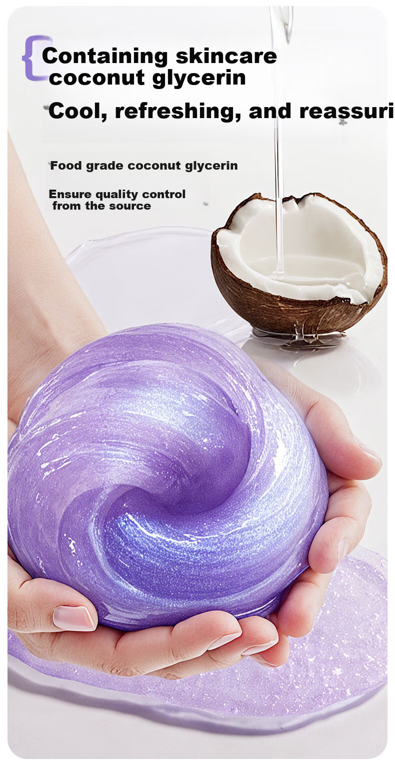 Meiletongnian Gravity Mud Slime, Bubbles, Space Crystal Mud, Liquid Glass, Children's Gift, Pink Ocea 3