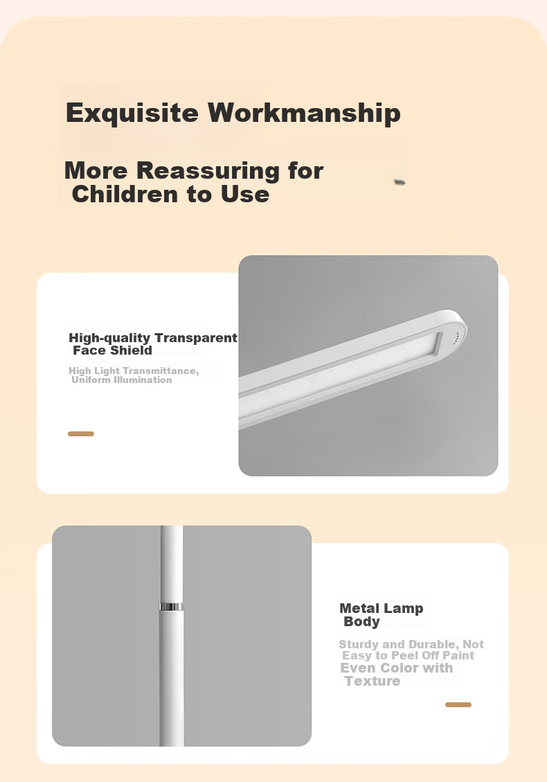 Huipu Floor Lamp Eye Protection for Living Room, Bedroom, Children's Study Room, Student Reading Desk Lamp, Piano Light, Freestanding Puli Guang 14