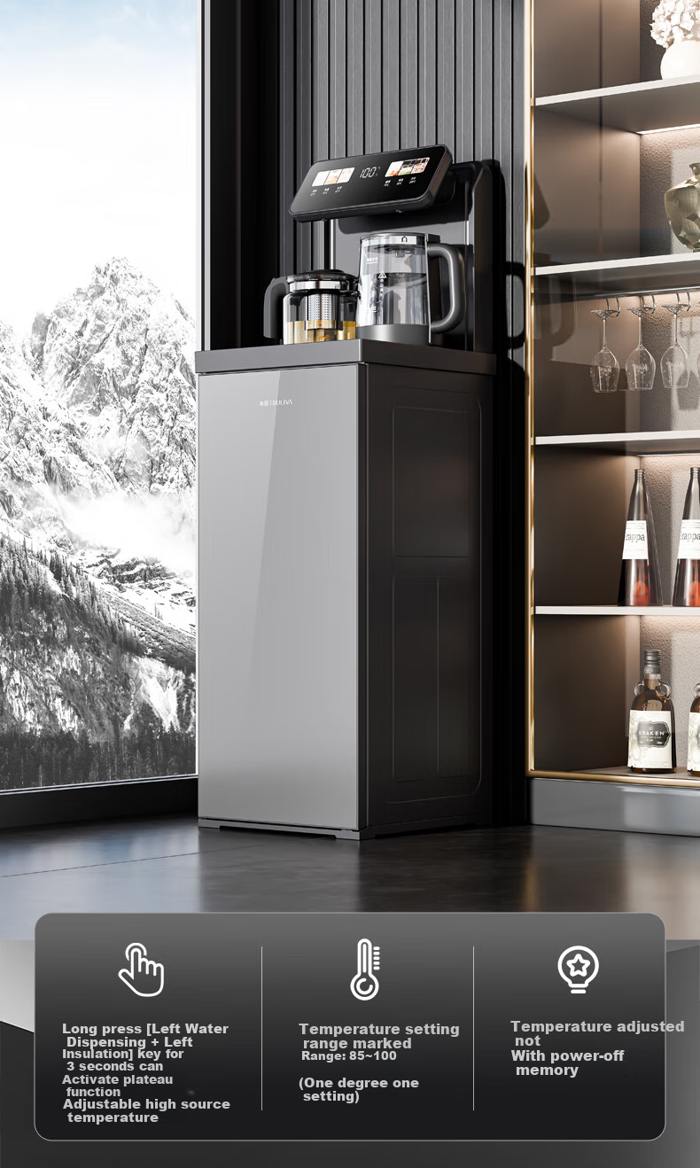TRULIVA Tea Bar Machine, Water Dispenser for Home Use, Multifunctional Office Floor-Standing Bottom-Loading Water Tank, Fully Automatic Intelligent All-In Kettle, Tea Bar Cabinet, High-End Living Room Model, New for 2026 13