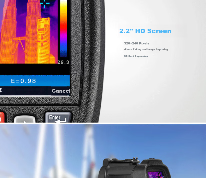 CEM DT-9868S Thermal Imaging Camera, Infrared Thermometer, Infrared Detector, Electrical And Appliance Monitoring Thermal Imager 4