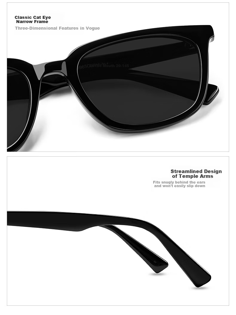 LOHO Sunglasses for Women, 2026 New Style Sunglasses, High-End Look, Flattering, Unisex, Acetate Frame, Small Frame, LH09650 8