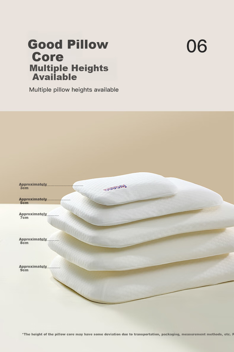 FUANNA Memory Foam Pillow for Adults, Cervical Pillow Core with Slow Rebound, Deep Sleep High Pillow, Single Piece 60*40cm 9