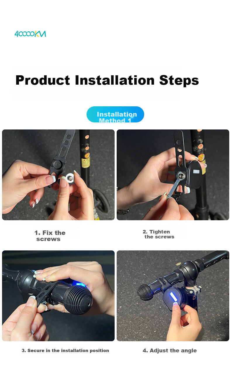 Siwangongli Children's Bicycle Electric Projection Light, Dynamic Atmosphere Lamp, Night Riding Motorcycle Skateboard Balance Bike Cartoon Warning Light 8