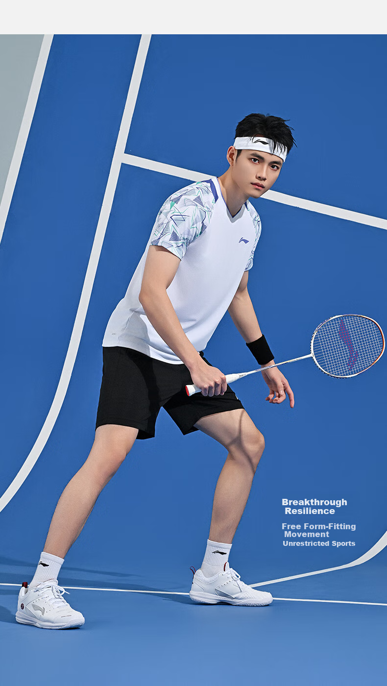Li-Ning (LI-NING) Badminton Outfit, Unisex Competition Set, Two-Piece Club Series Sportswear, Team Uniform 11