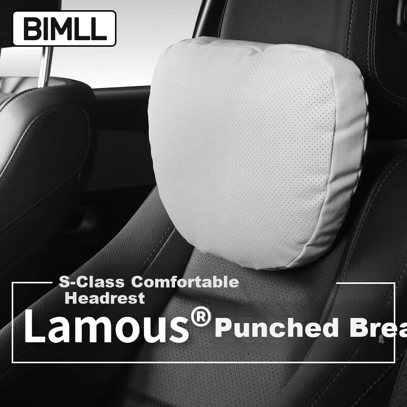 Подушка под голову BIMLL B, универсальная, для Maybach, Mercedes-Benz, Tesla, с поддержкой поясницы, аксессуар для автомобиля
