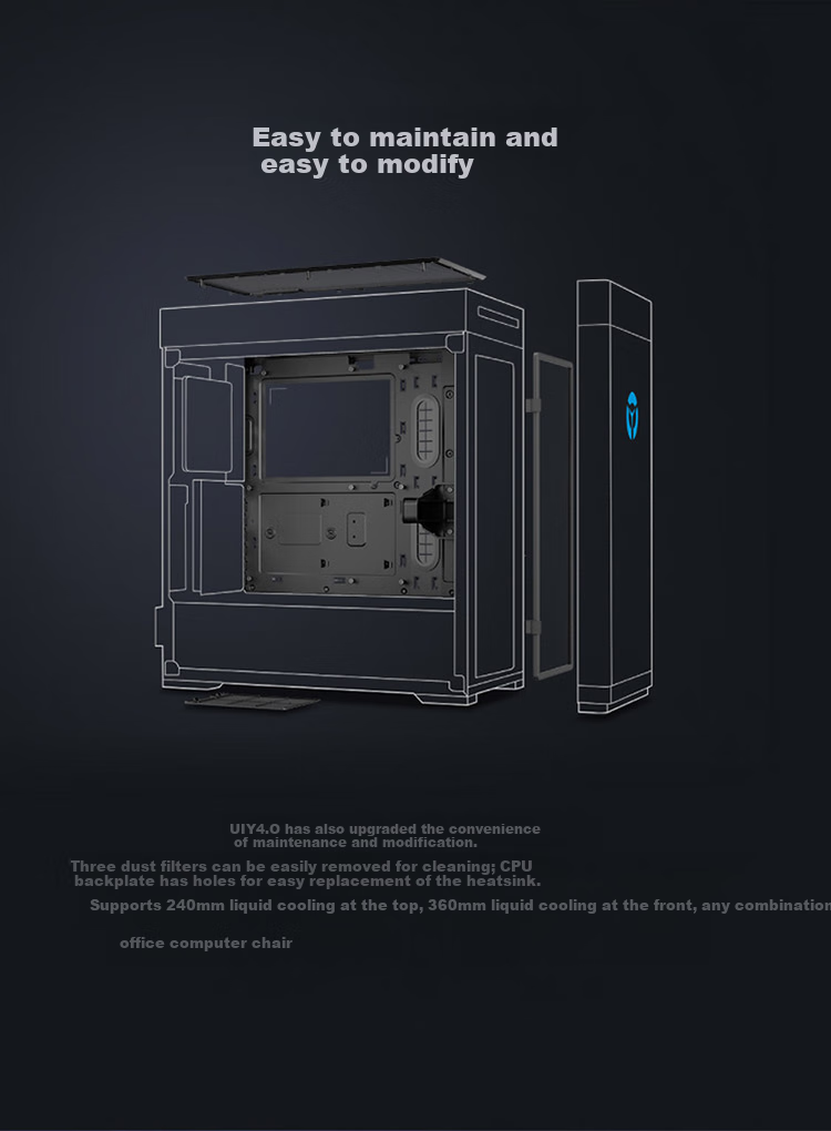 Lenovo Legion Blade 9000K Gaming Desktop PC (U9-285K RTX 5090DV2 24GB GPU 64GB DDR5 Liquid Cooling) 15
