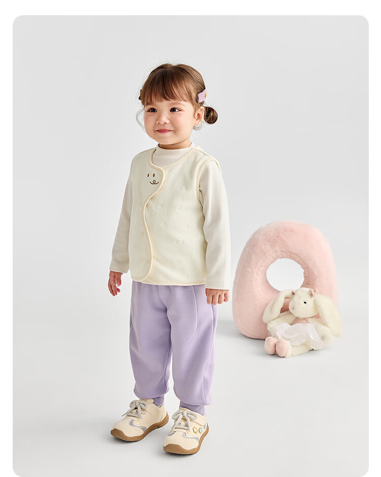 BALABALA Kids' Vest Baby Boys and Girls Inner Wear Autumn and Winter 2025 Top【Same Style as in Stores】201425101202 2