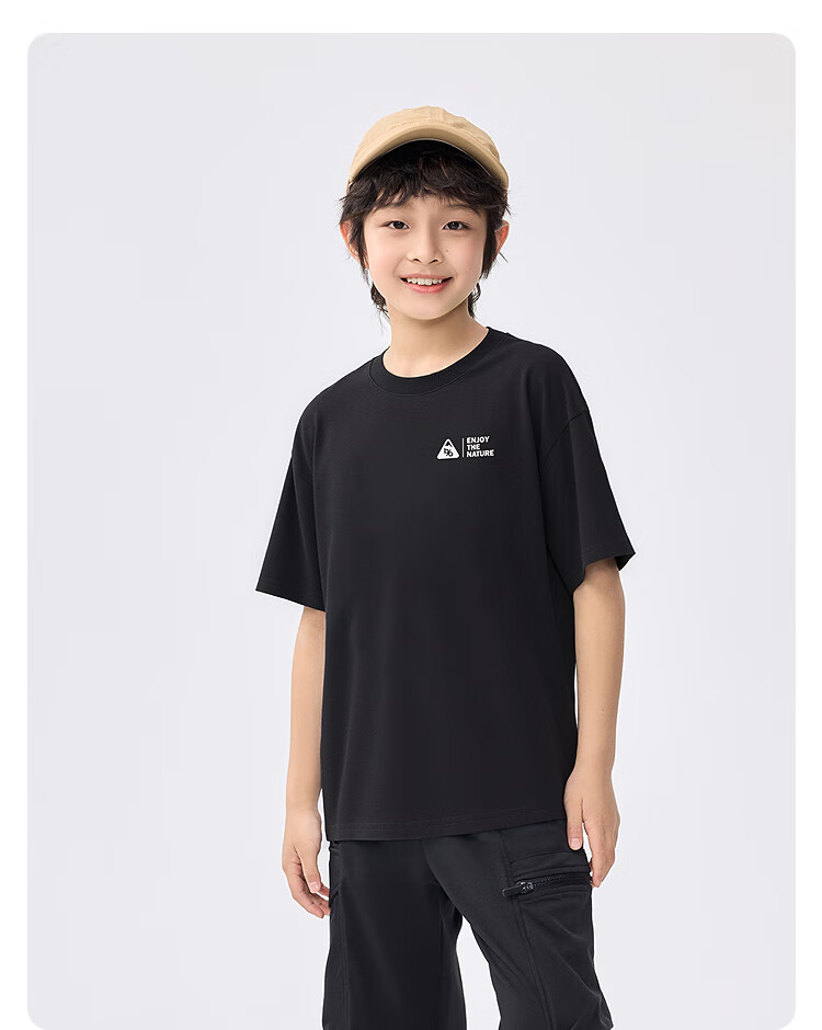 Balabala [balaOne] Boys' Short Sleeve T-Shirt Big Kids Basic Summer 2026 Casual Trendy 208226117107 7
