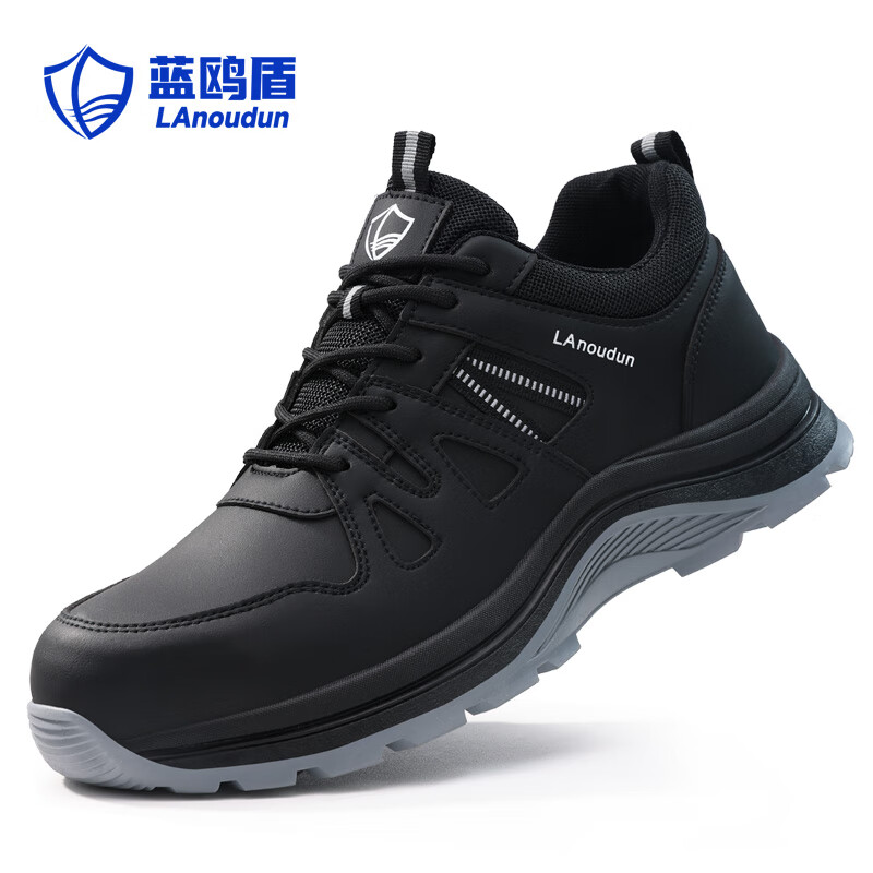 BlueOwl Shield Men's Summer Breathable Lightweight Soft Sole Anti-Slip Wear-Resistant Anti-Smash Anti-Puncture Work Shoes D296 Size 44