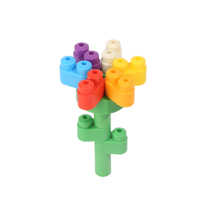 Hape (Germany), Children's Building Blocks Toy, Flexible PolyM Colorful Trial Set, Baby Birthday Gift, 761849
