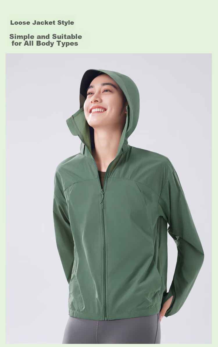 Beneunder Women's Lightweight Water-Repellent Portable Breathable UV Protection Sunscreen Jacket TS402 Cream White L 15