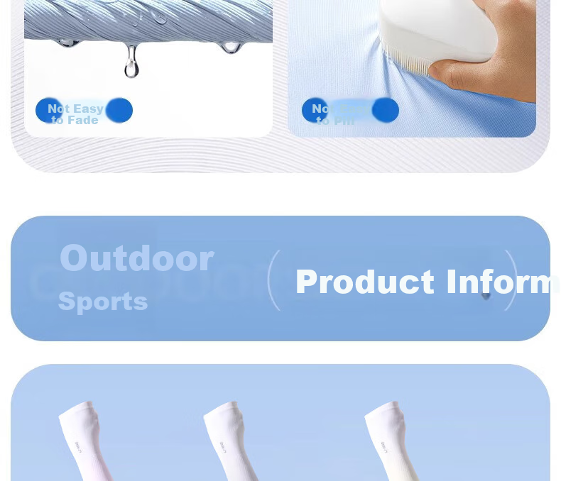 Li-Ning Ice Sleeves for Men And Women, Sun Protection Ice Silk Arm Sleeves, Gradient Men's UV Protection, 2026 New Cycling Arm Guards for Women, Summer 19