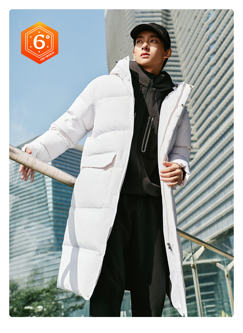 ANTA Six-Degree Core Down Jacket | Mid-Length Men's Sports Down Jacket Winter New Water-Repellent Cotton Coat 1
