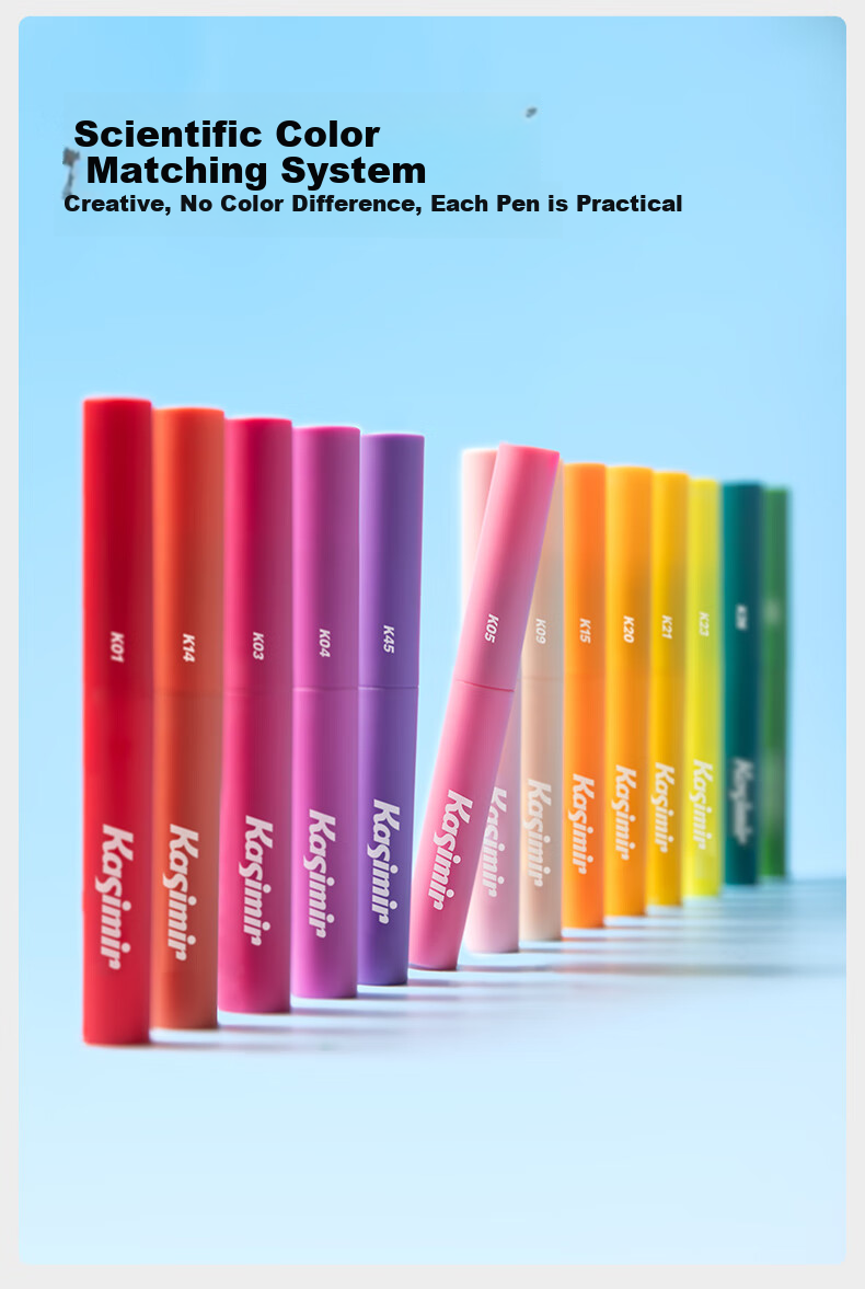 Kasimir 60-Color Mini Palette Acrylic Markers with Soft Tips, Non-Bleeding Paint Pens for Drawing, Watercolor, Birthday Gifts, Instant Photo Paper Doodling Pens 7