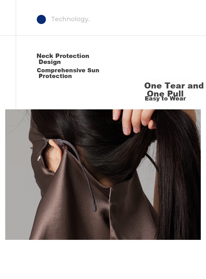 Obsu Japanese Obsu Sun Protection Face Mask with Neck Guard, Lightweight Summer Sunshade UPF50+, Cherry Blossom Pink Veil Style 8