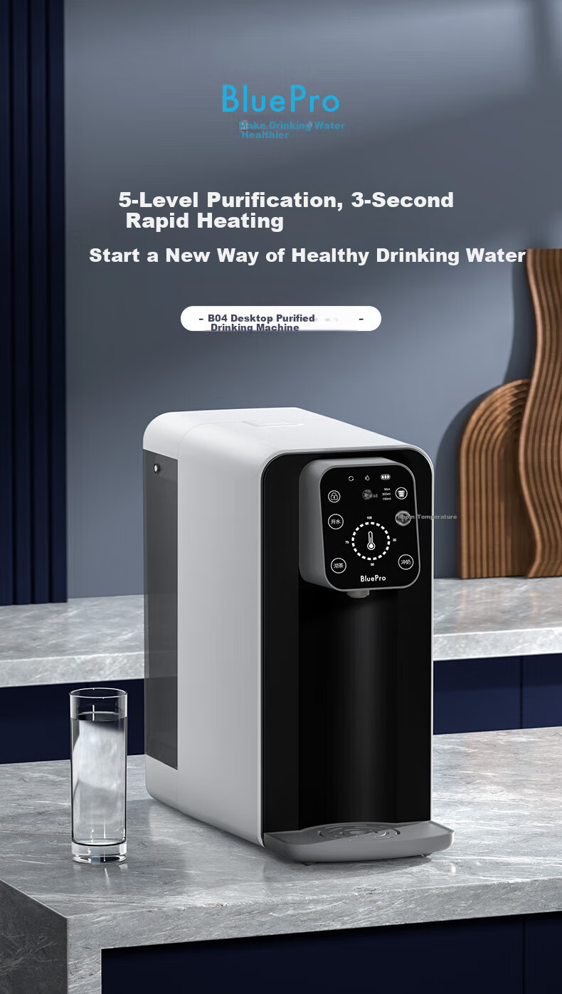 BOLEBAO Maternal And Infant Grade Desktop Water Purifier B04, 60L Reverse Osmosis, Instant Hot Drinking Water All-In Machine 3